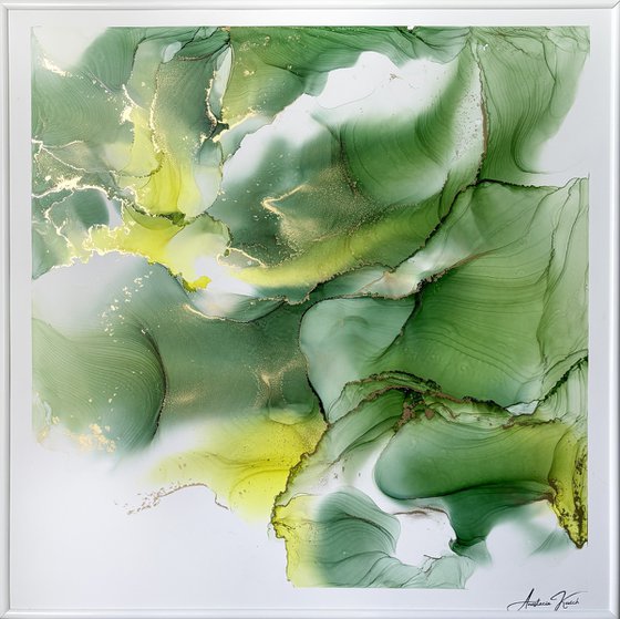 Maturitas 6, Abstract, contemporary, green