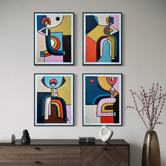 The Four Dancers (Set of 4)