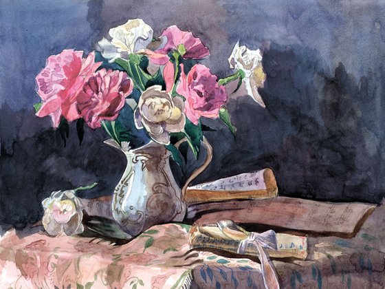 Still Life with Peonies