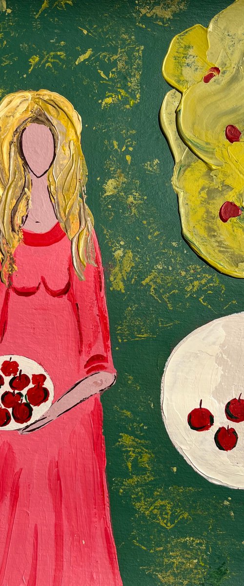 Woman Original Painting by Halyna Kirichenko