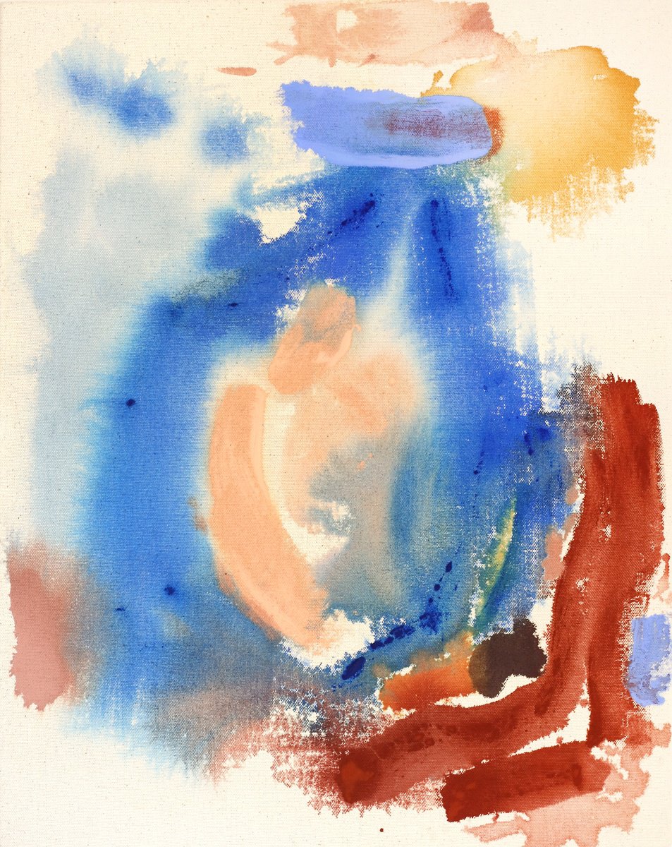 Organic Abstract Acrylic Painting By Melissa Mcgill, 17 X 21", Journeys No 5, Original Artwork