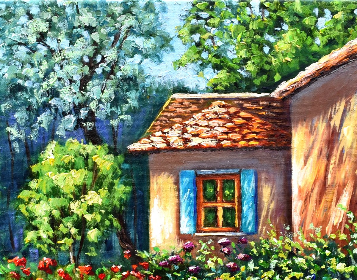 Old Garden Oil painting: Yulia Nikonova | Artfinder