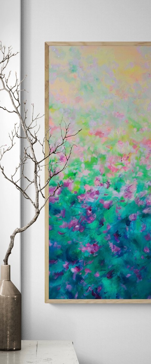 Where petals meet the sunset by Katherine Spiller