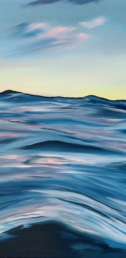 Thalassophile - framed in Tasmanian Oak by Alanah Jarvis