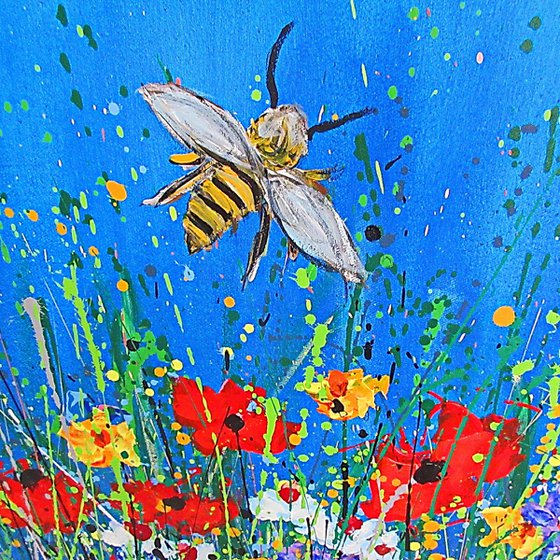 BEE´S  VIEW,   XL,   framed