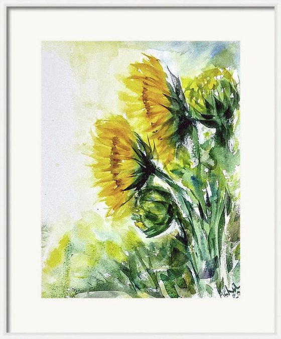 Sunflowers Inspired by Van Gogh