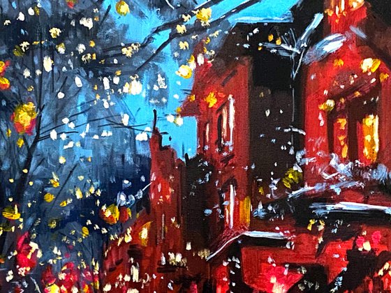 Warmth in a Snowy Night