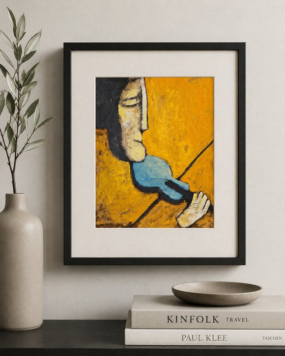 With Viol (24cm x 30cm 0.1cm)
