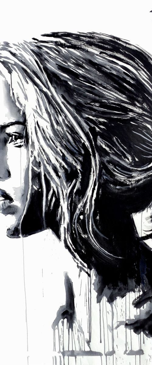 WHITE TIGER LILY by Loui Jover