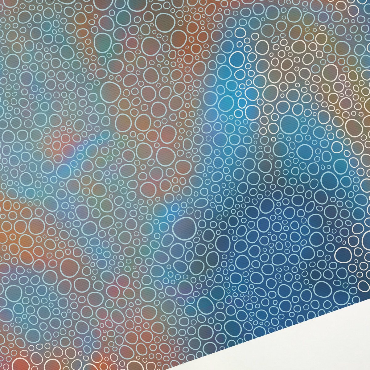 Abstract Giclee Print By Jennifer Bell, 30 X 30, Tropical Currents Print, Original Artwork