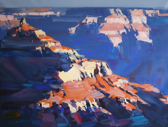 Grand Canyon Arizona Original large painting on canvas Painting in handmade