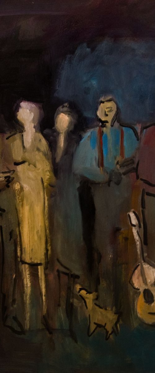 Self Portrait/Composition in Blue by Andre Pallat