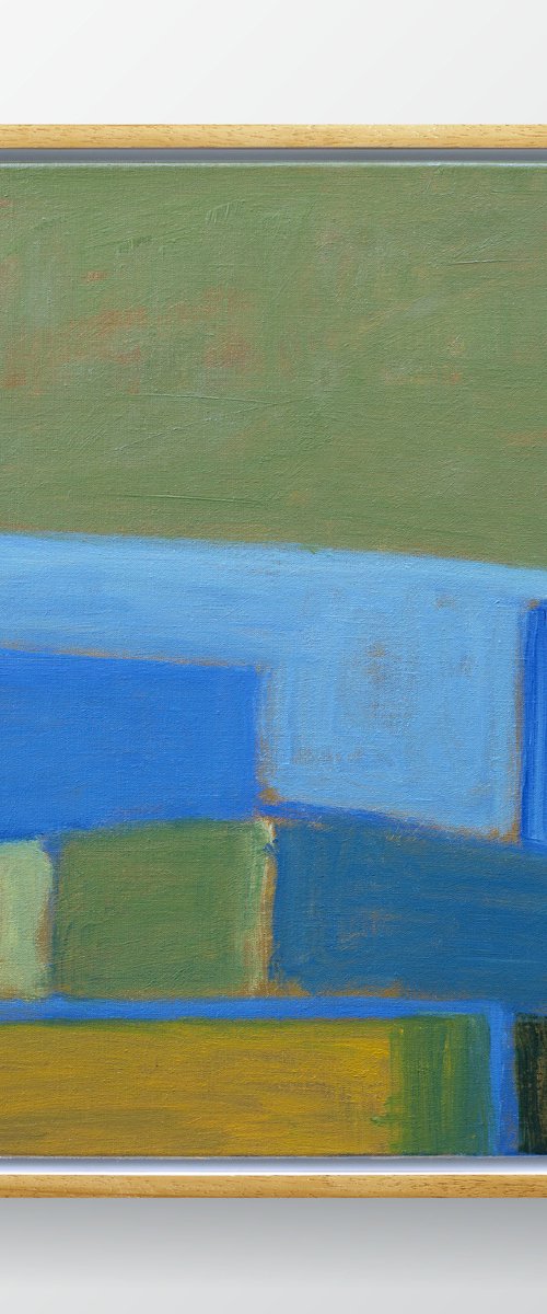 Wheat Fields By The Sea - Abstract Seascape by Thomas Hjelm
