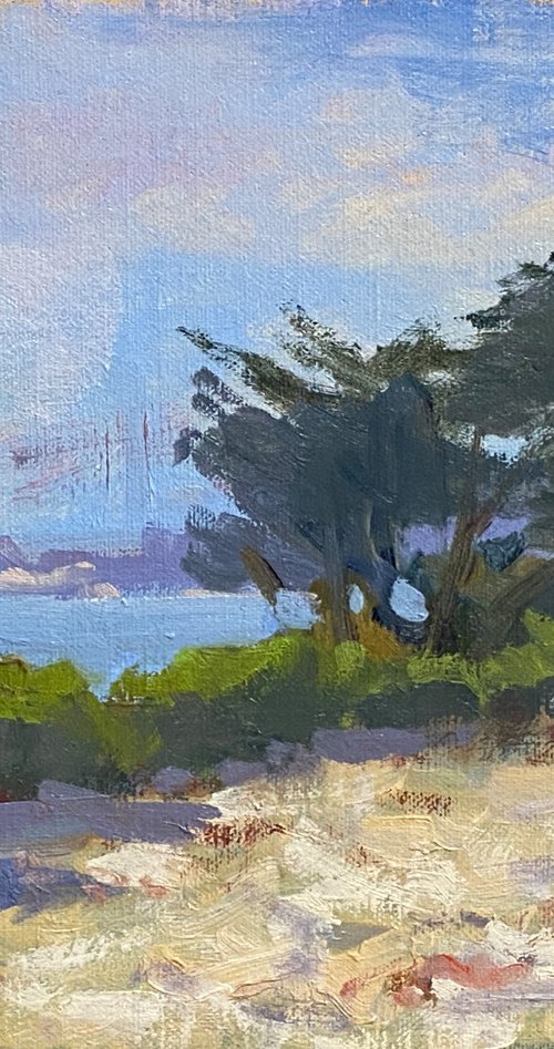 Carmel Beach Plein Air by Tatyana Fogarty