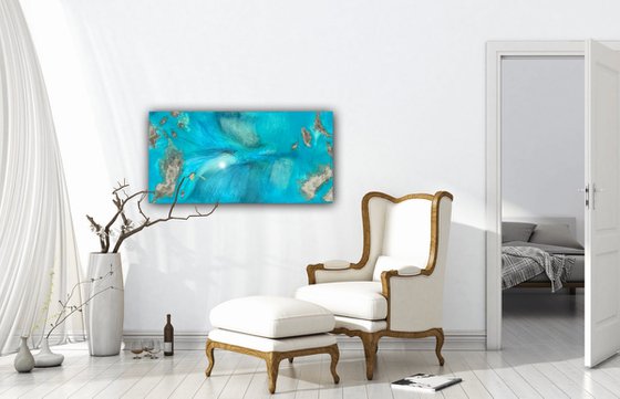 Aerial Seascape painting