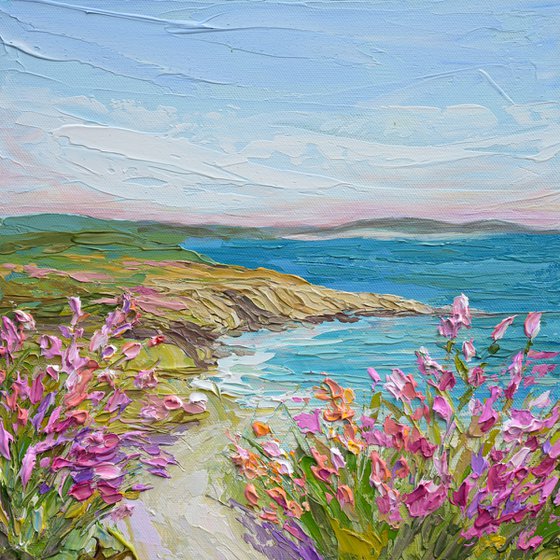 Coastal Blooms - Original Beach Painting