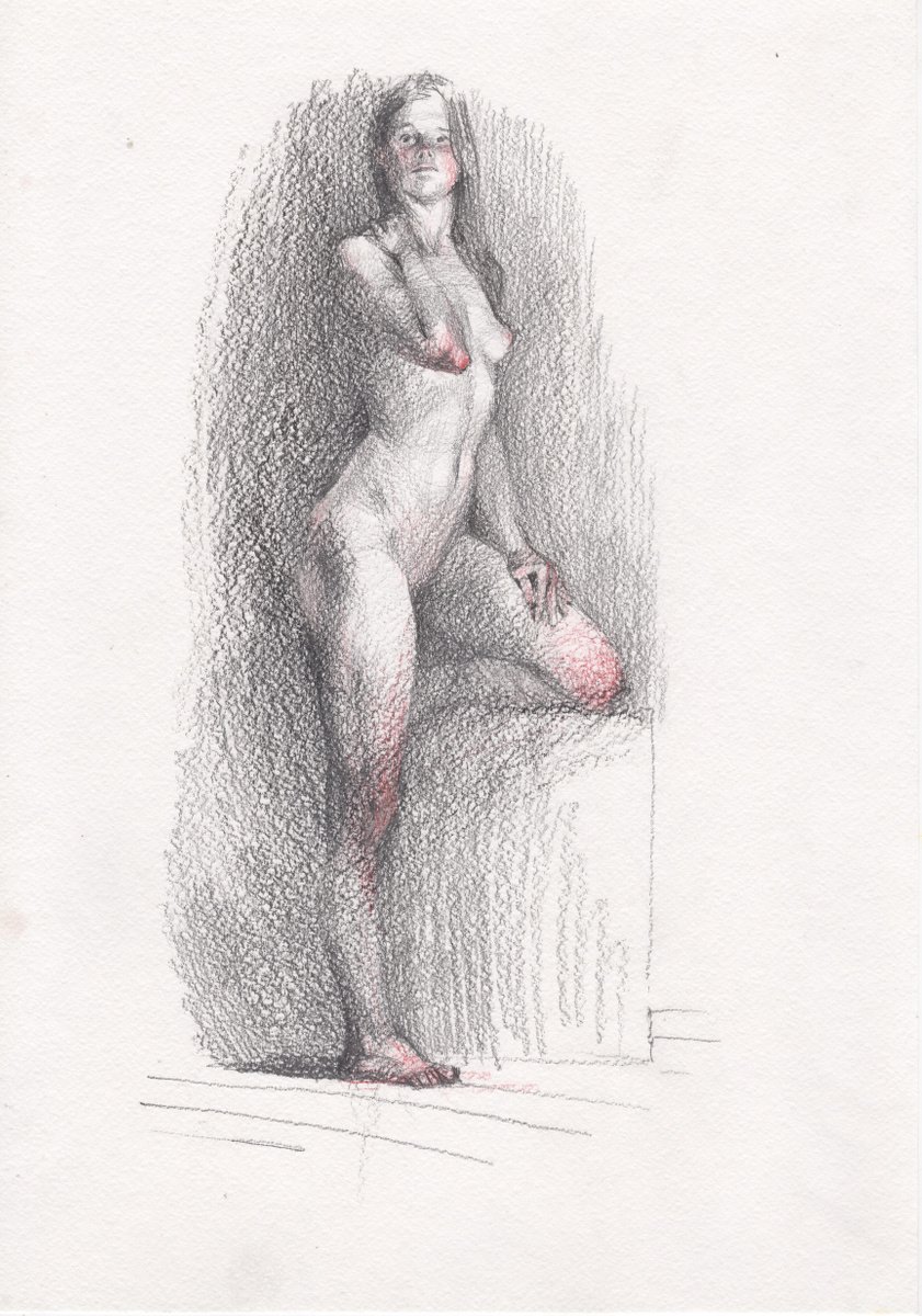 Nude art realistic by Samira Yanushkova