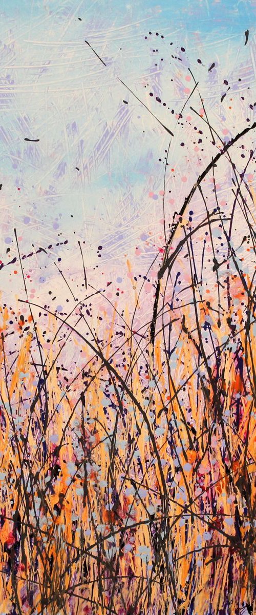 The Truce - Large original floral landscape by Cecilia Frigati