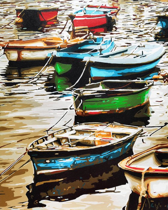 Morning dream of rowing boats