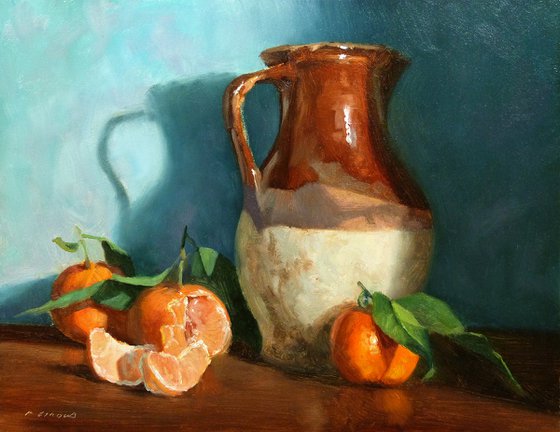 Clementines and Pitcher