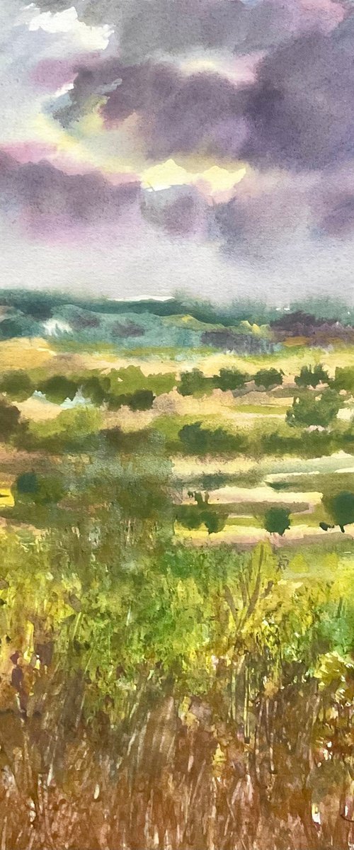 Somerset landscape by Samantha Adams