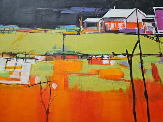 Old houses on the farm