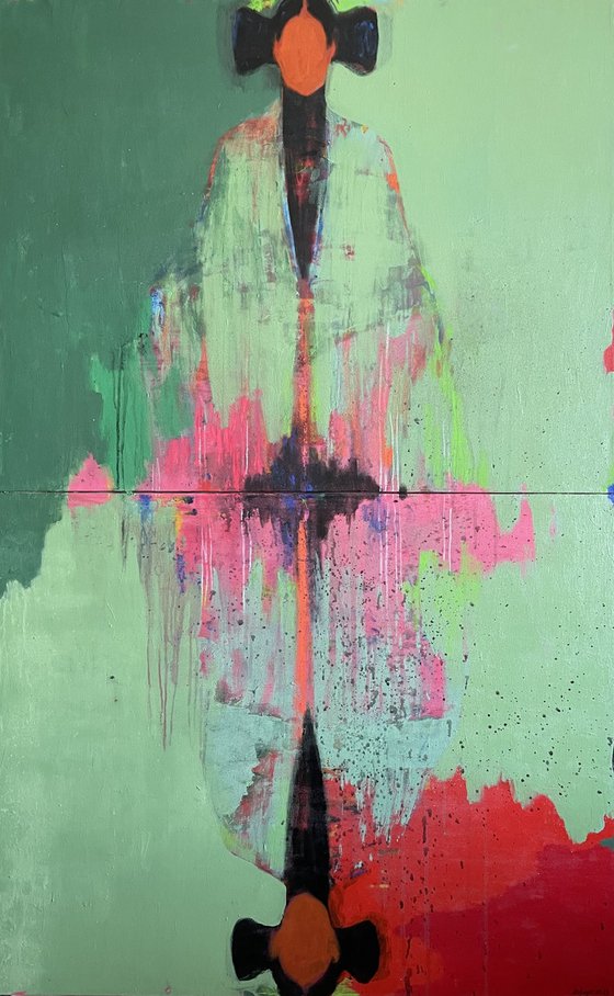 Green Figurative Abstract