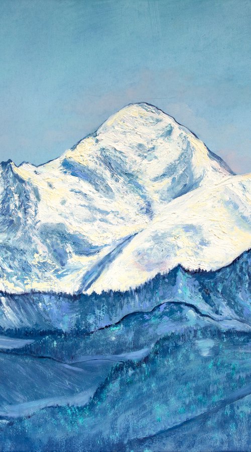 Mont Blanc mountain by Nino Ponditerra