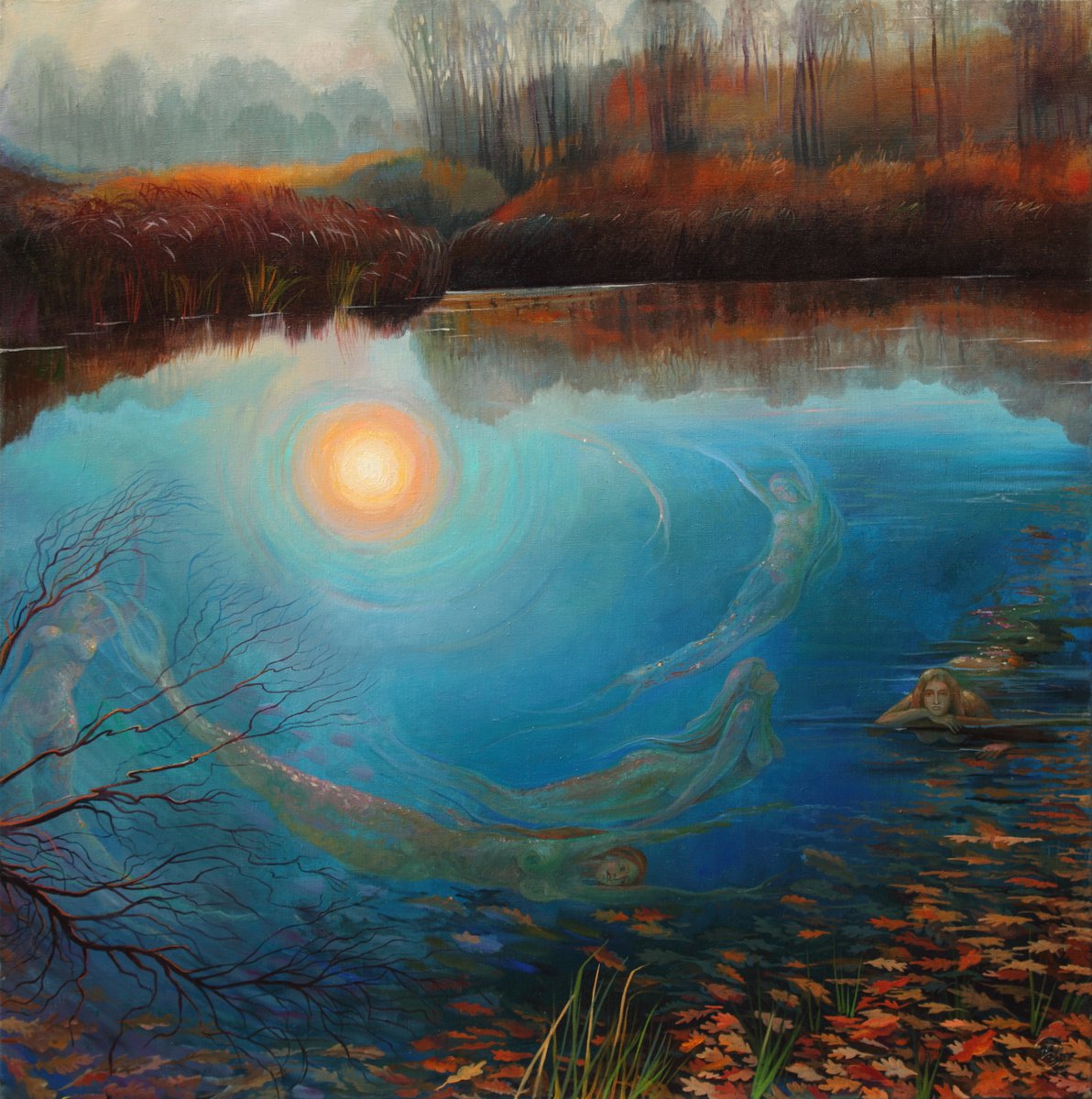 Mermaid pond (Still waters run Deep) by Sergey Lesnikov