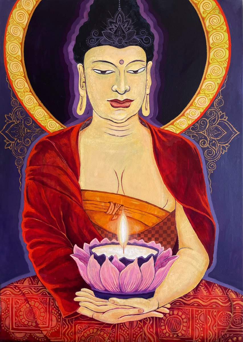 Sitting Buddha by Diana Titova