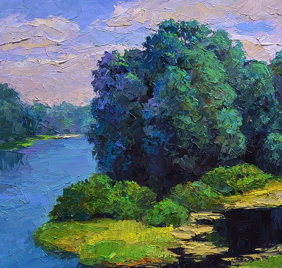 Relaxation on the River Beach