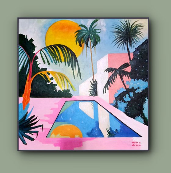 POOL DAY (ready to hang)