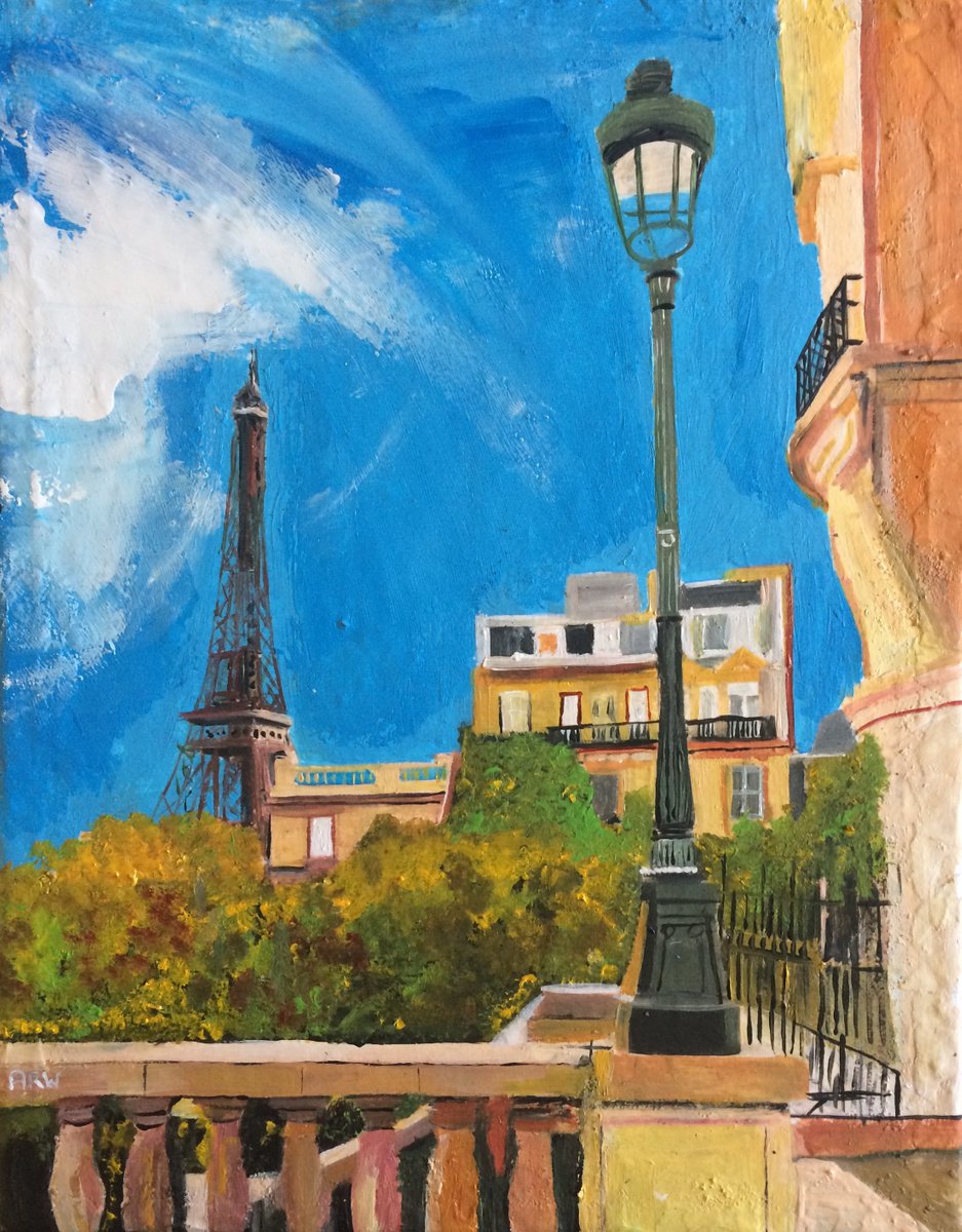 Paris, View Of The Eiffel Tower by Andrew Reid Wildman