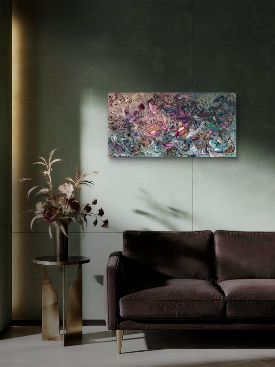 Bloom in Chaos — Abstract Oil
