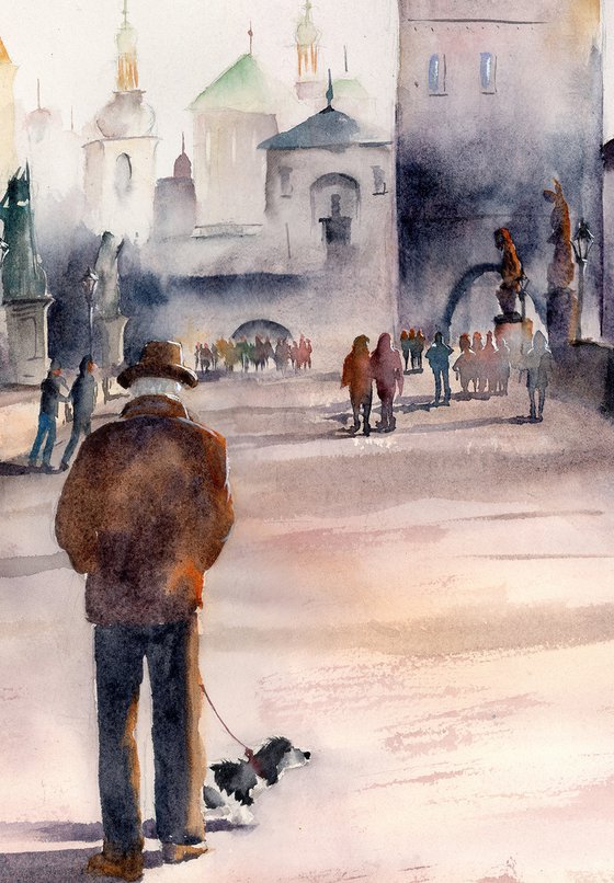 Morning Walk On Charles Bridge