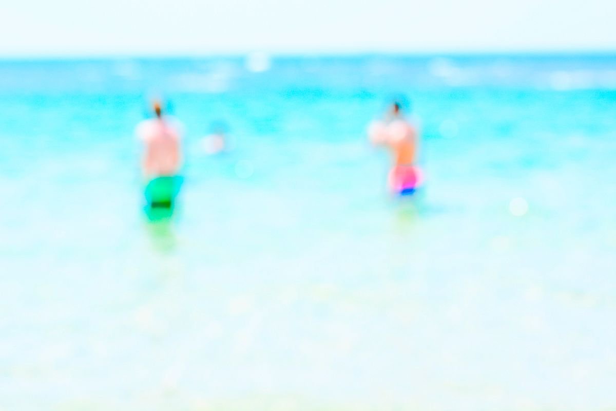 Abstract Landscape Photograph By Tal Paz-Fridman, 22 X 16", By The Sea #5, Original Artwork