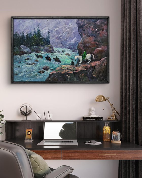 Dangerous Stream in the Mountains