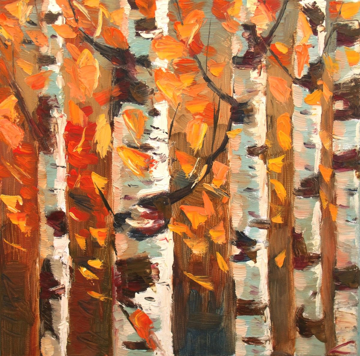 Birches2 by Elena Sokolova