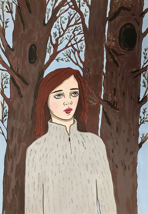 Portrait with Trees by Kitty  Cooper