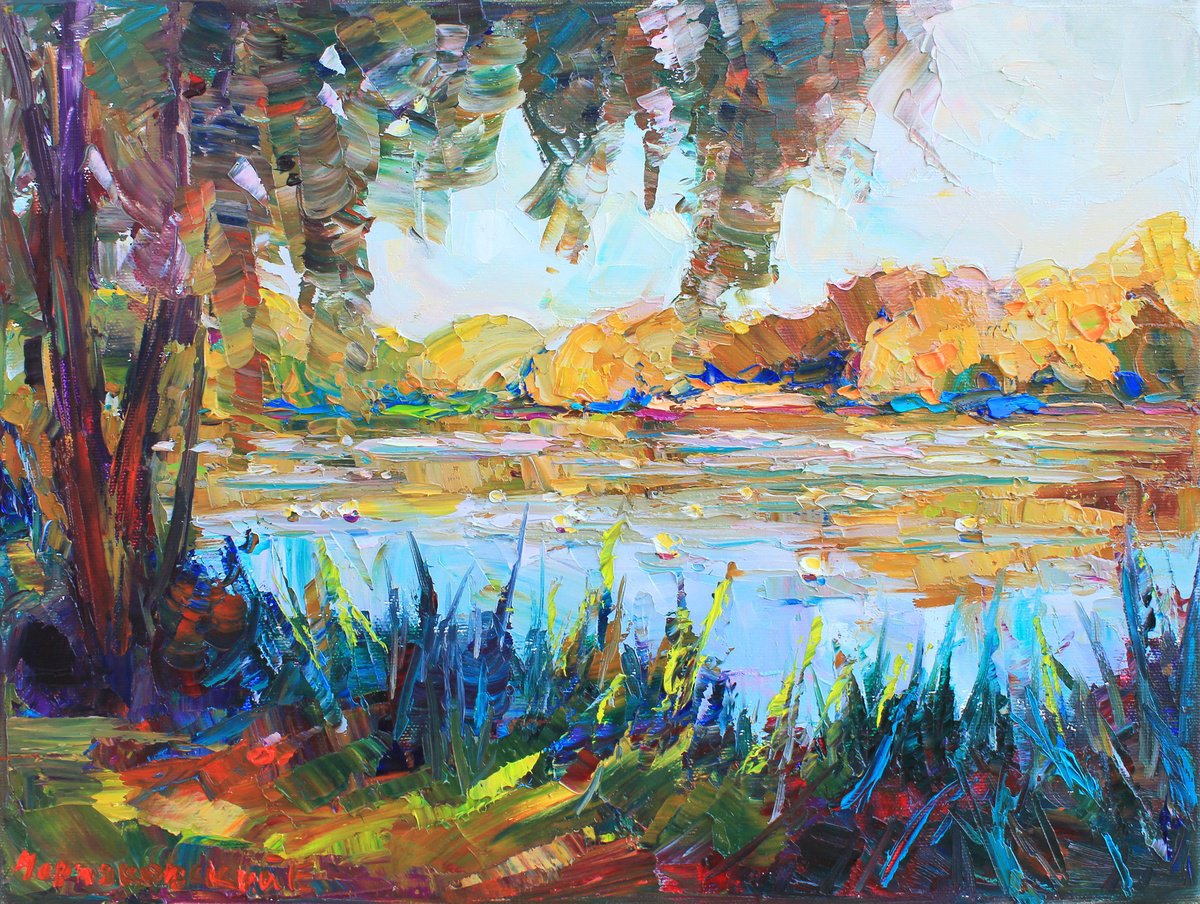 Water Lilies By Evgeny Chernyakovsky, 16 X 12, Artwork For Sale On Artfinder