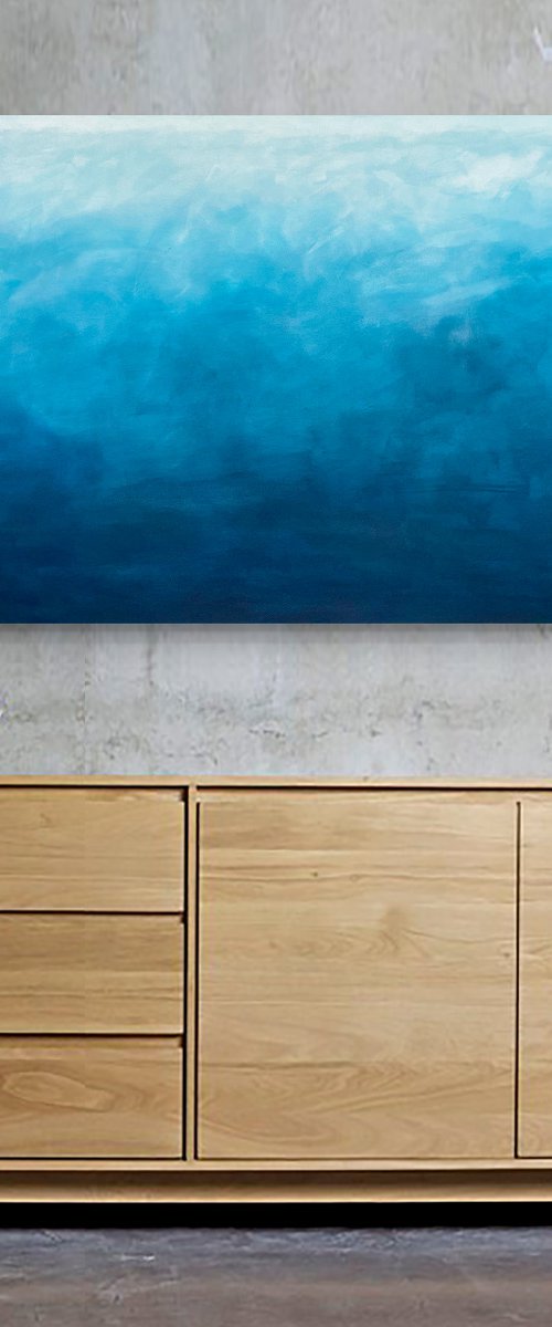 The Gradual 152 x 76cm acrylic on canvas by George Hall
