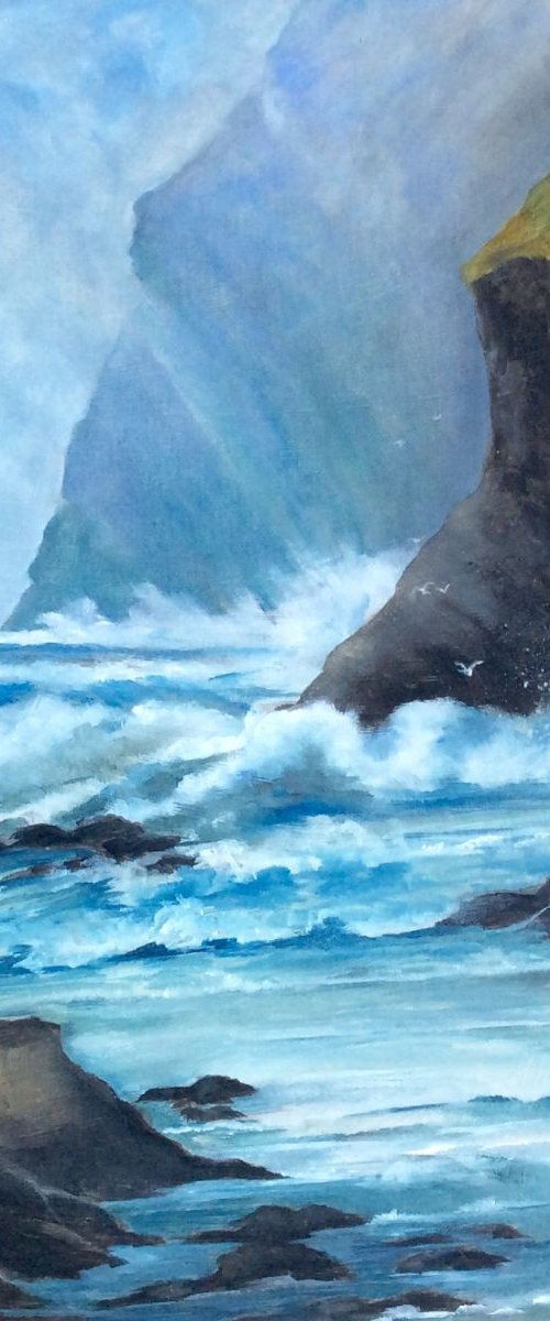 Crashing Waves by Linda Bartlett