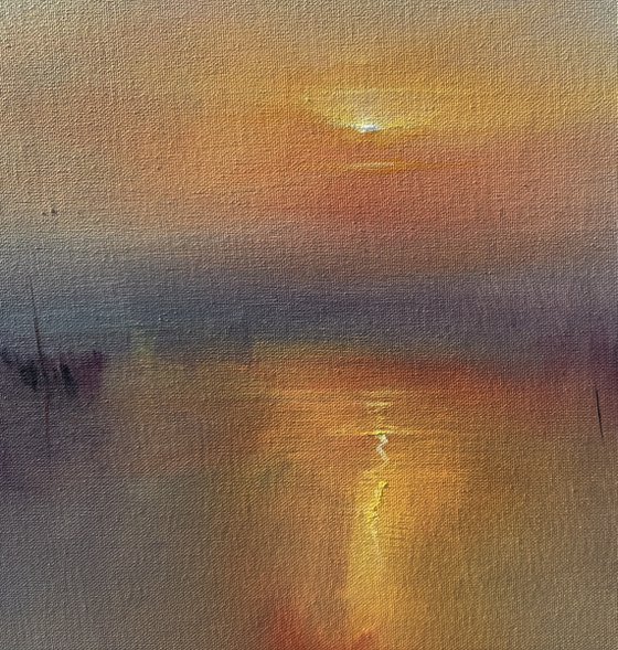 Harbor in the evening calm