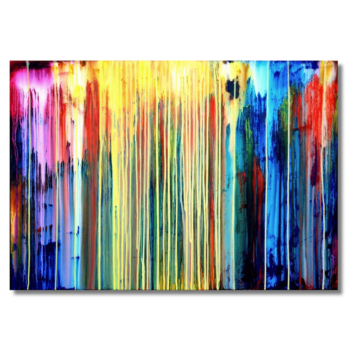 Abstract Acrylic Painting By Carla Sa Fernandes, 39 X 28, The Emotional Creation #154, Original Artwork