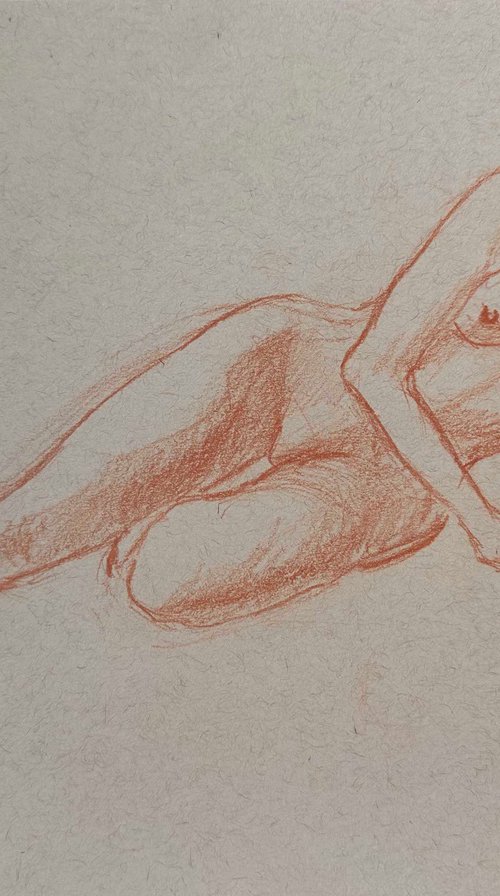 nude drawing 10 by Anna Bogushevskaya