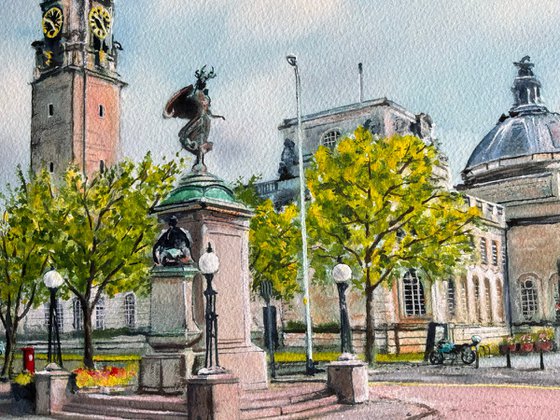 Cardiff city hall, wales