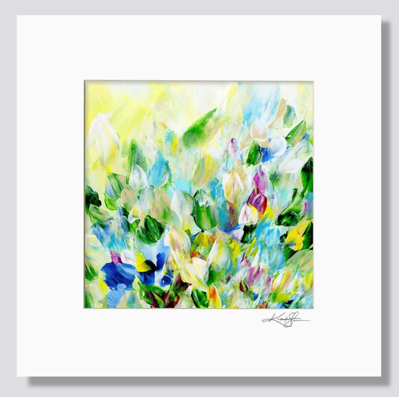 Tranquility Blooms 18 - Floral Painting by Kathy Morton Stanion