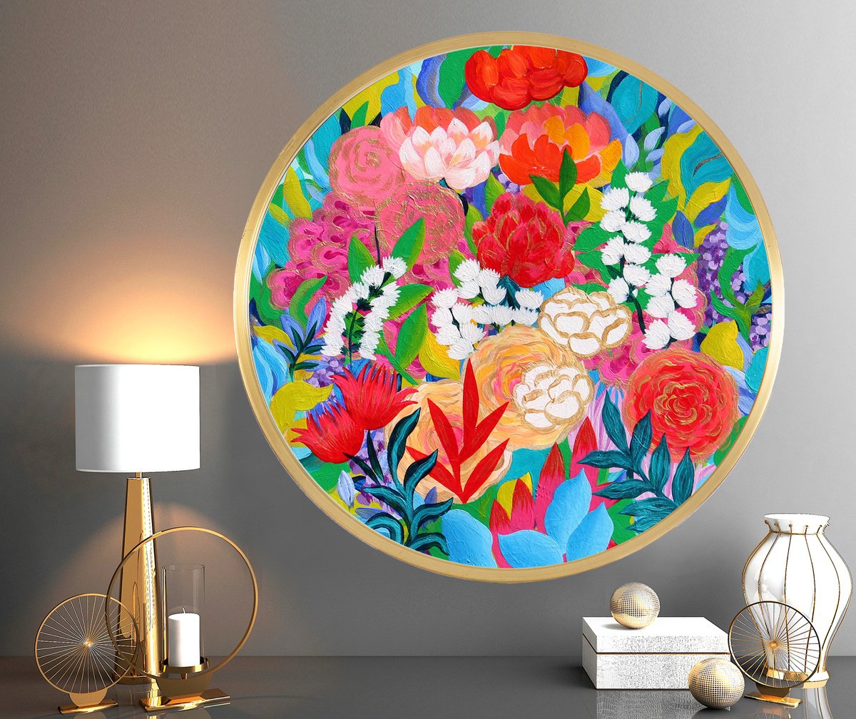 Summer Rhapsody I By Martina Boycheva, 16 X 16, Artwork For Sale On Artfinder