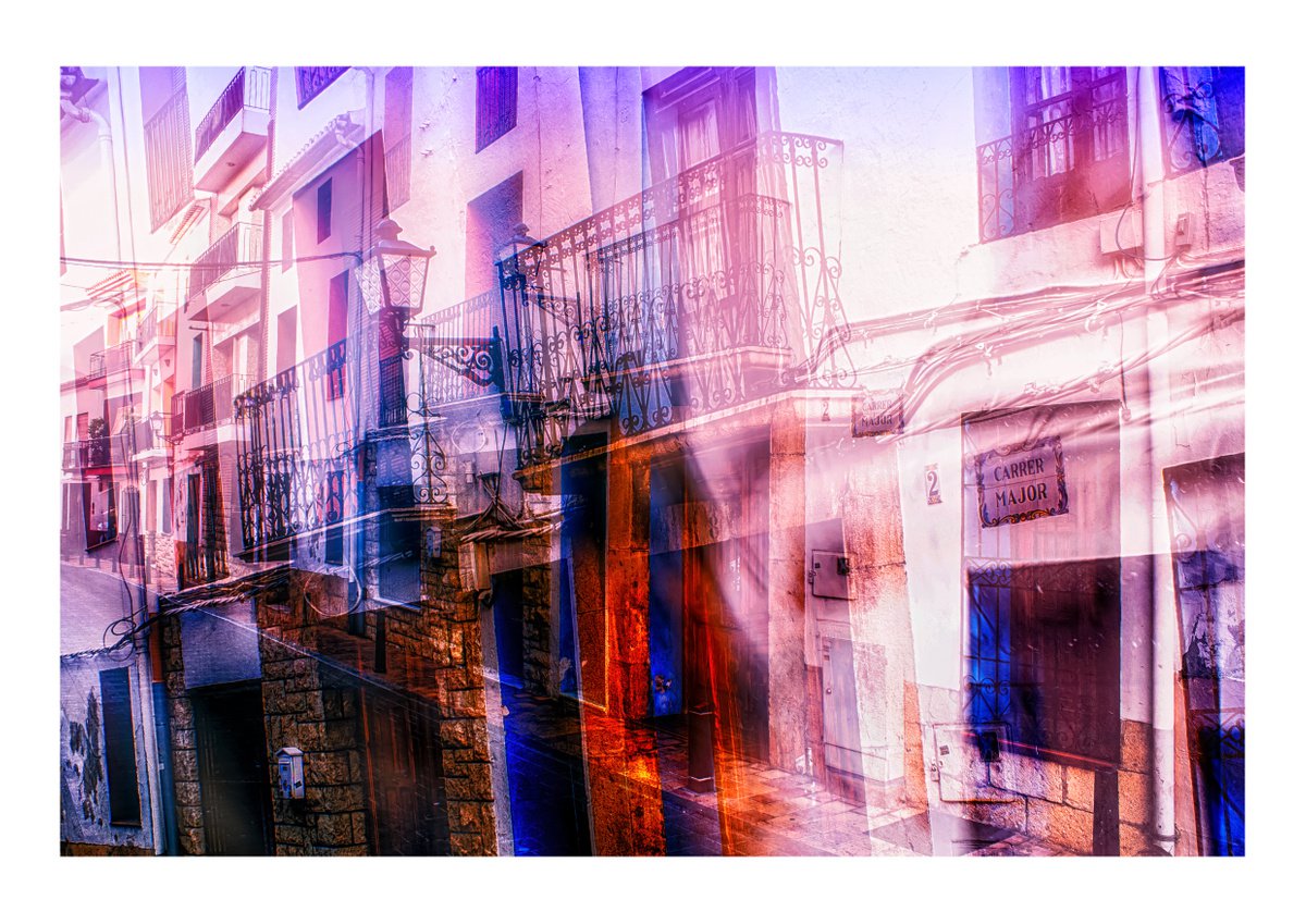 Spanish Streets 4. Abstract Multiple Exposure photography of Traditional Spanish Streets. by Graham Briggs