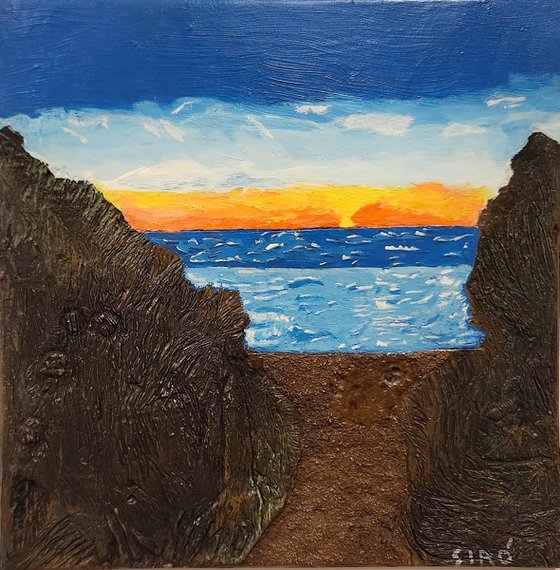 Sunset Over the Ocean